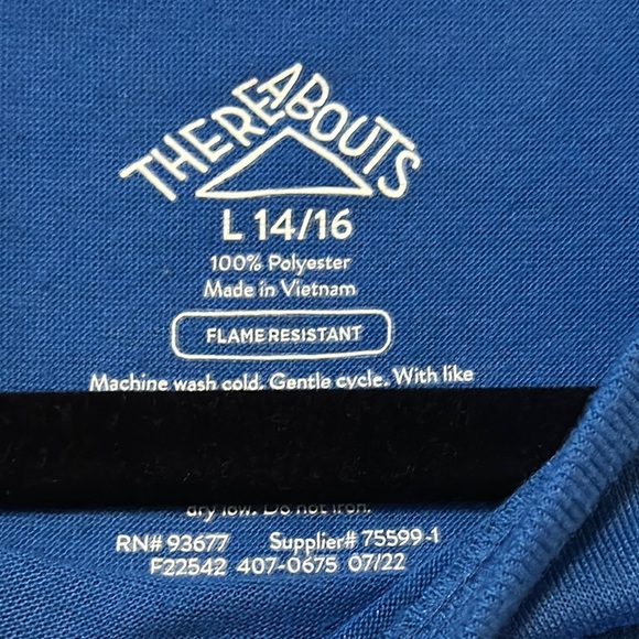 Vibrant Blue Long Sleeve Tees with Graphic Design - Picture 3 of 8
